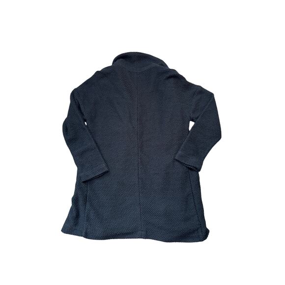 Marine Layer Women's Woven Cotton Blend Black Cardigan Sweater, Size Small - Picture 2 of 13